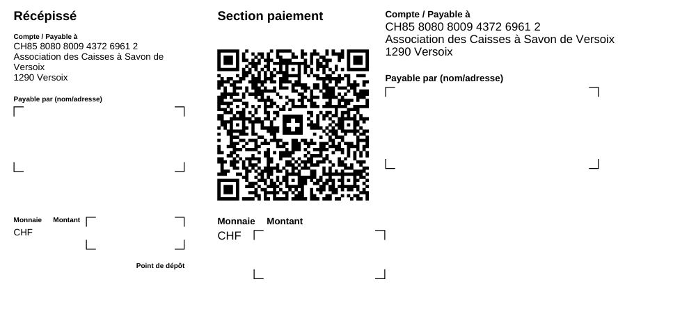 QR Facture Course Caisses à Savon